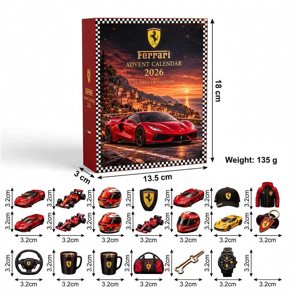 Best Ferrari 2026 Advent Calendar 24 Charms Best Ferrari 2026 Advent Calendar 24 Charms