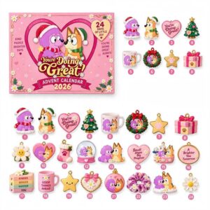 Bluey Coco Youre Doing Great 2026 Advent Calendar 24 Charms