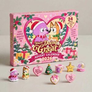 Bluey Coco Youre Doing Great 2026 Advent Calendar 24 Charms