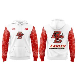 Boston College Football Uniform White Out Hoodie
