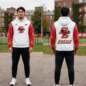 Boston College Football Uniform White Out Hoodie