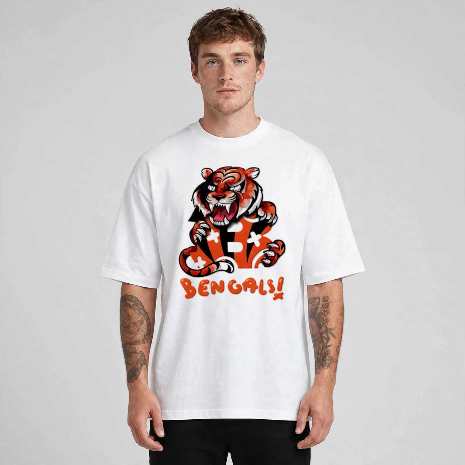 Cincinnati Bengals tiger snarling over letter B shirt Cincinnati Bengals tiger snarling over letter B shirt