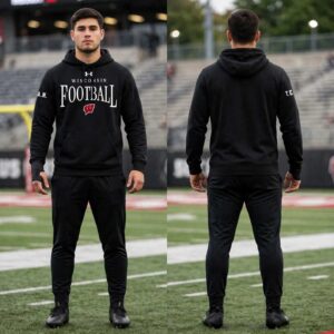 Coach Luke Fickell Wisconsin Badgers Football Hoodie