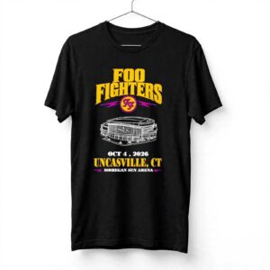 Foo Fighters Concert at Mohegan Sun Arena Uncasville CT October 4 2026 shirt