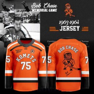 Fort Wayne Komets 1963 1964 Bob Chase Memorial Game Custom Hockey Jersey