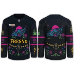 Fresno Falcons 2026 Dia De Los Muertos Night Custom Hockey Jersey