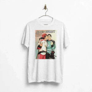 Heated Rivaraty Hockey Heroes 81 21 two hockey players kissing middle finger shirt