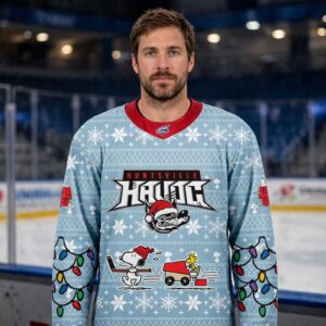 Huntsville Havoc Peanuts Christmas Day 2026 Game Hockey Jersey