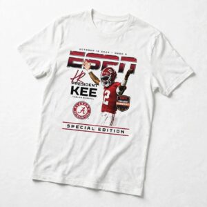 Keelon Russell number 12 Alabama Crimson Tide President Kee special edition ESPN football shirt