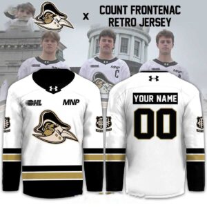 Kingston Frontenacs Count Frontenac Retro Night Custom Hockey Jersey