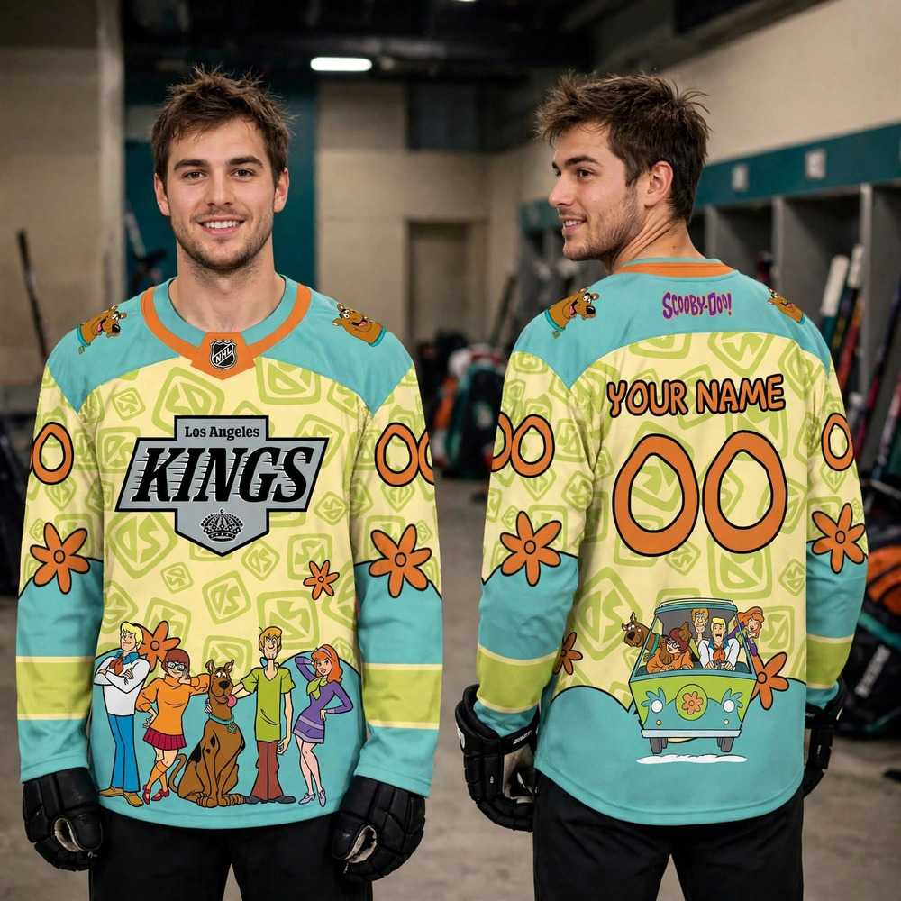 Los Angeles Kings 2026 Scooby Doo Adventure Night Custom Jersey Los Angeles Kings 2026 Scooby Doo Adventure Night Custom Jersey