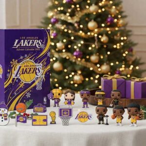 Los Angeles Lakers Christmas Advent Calendar 24 Charms