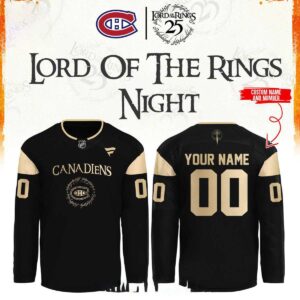 Montreal Canadiens 2026 The Lord of The Rings 25th Anniversary Custom Jersey