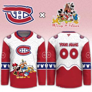 Montreal Canadiens Mickey 2026 Disney Friends Night Custom Hockey Jersey