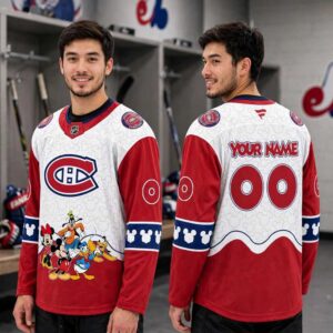 Montreal Canadiens Mickey 2026 Disney Friends Night Custom Hockey Jersey