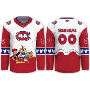 Montreal Canadiens Mickey 2026 Disney Friends Night Custom Hockey Jersey