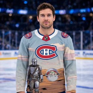 Montreal Canadiens Star Wars Night 2026 Grogu Game Custom Hockey Jersey