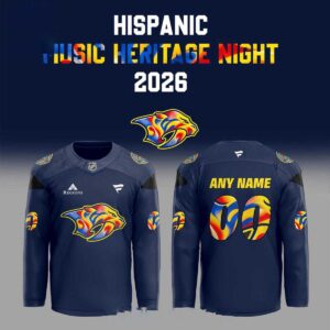 Nashville Predators Hispanic Music Heritage Night Custom Hockey Jersey