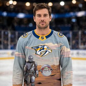 Nashville Predators Star Wars Night 2026 Grogu Game Custom Hockey Jersey