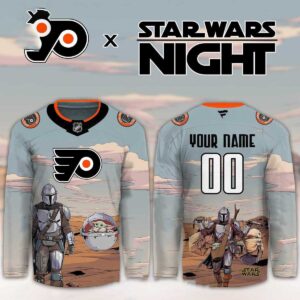 Philadelphia Flyers Star Wars Night 2026 Grogu Game Personalized Hockey Jersey