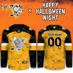 Pittsburgh Penguins 2026 Happy Halloween Hockey Game Night Personalized Jersey