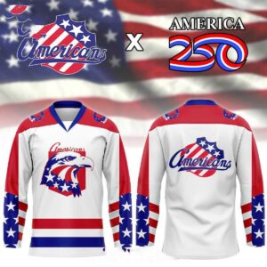 Rochester Americans 2026 America250 Night Personalized Hockey Jersey