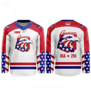 Rochester Americans 2026 Celebrate 250th Anniversary Of United States Personalized Jersey
