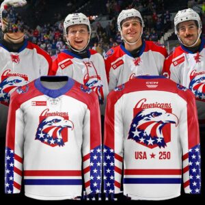 Rochester Americans 2026 Celebrate 250th Anniversary Of United States Personalized Jersey