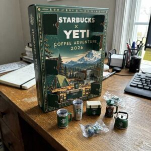 Starbucks X Yeti Coffee Adventure 2026 Advent Calendar 24 Charms