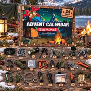 Survival Tools 24 day Christmas Advent Calendar 24 Charms