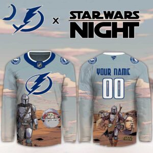 Tampa Bay Lightning Star Wars Night 2026 Grogu Game Personalized Hockey Jersey