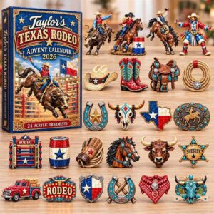 Texas Rodeo 2026 Custom Advent Calendar 24 Charms