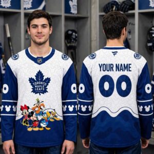 Toronto Maple Leafs Mickey 2026 Disney Friends Night Custom Hockey Jersey