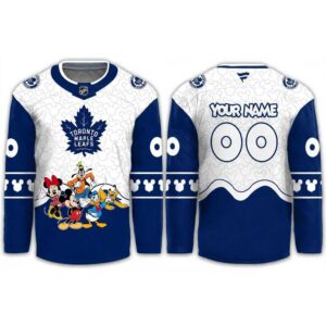 Toronto Maple Leafs Mickey 2026 Disney Friends Night Custom Hockey Jersey