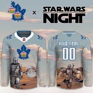 Toronto Marlies Star Wars 2026 Grogu And Baby Yoda Personalized Hockey Jersey