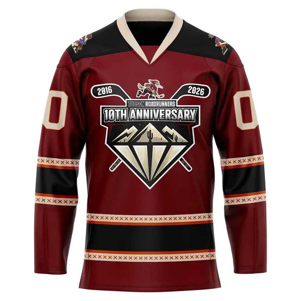 Tucson Roadrunners 10th Anniversary 2026 Hockey Jersey Tucson Roadrunners 10th Anniversary 2026 Hockey Jersey
