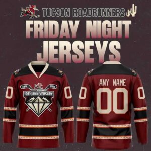 Tucson Roadrunners 10th Anniversary 2026 Hockey Jersey