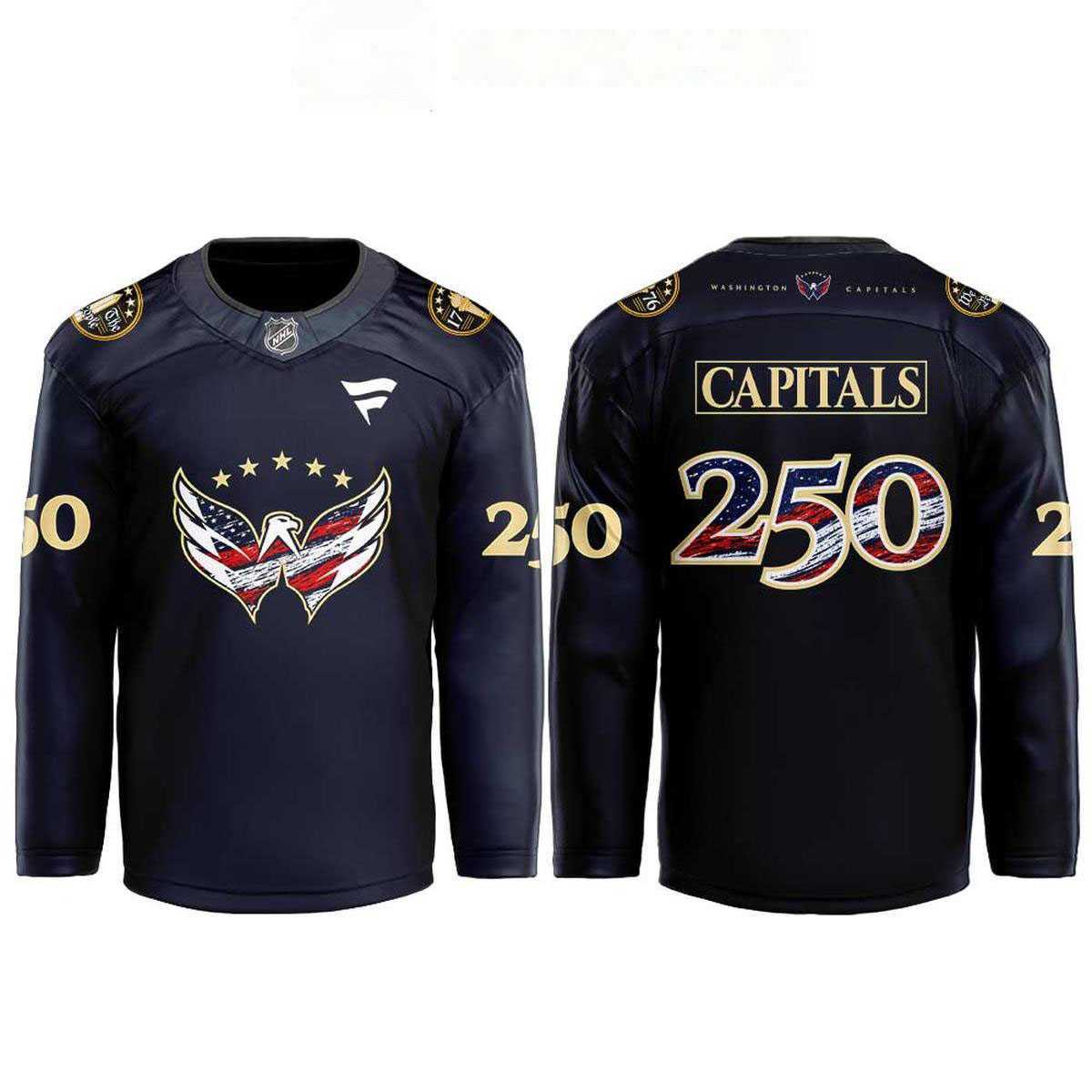 Washington Capitals Celebrating 250th Anniversary Of America Hockey Jersey Washington Capitals Celebrating 250th Anniversary Of America Hockey Jersey