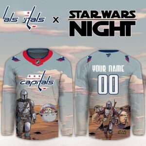Washington Capitals Star Wars Night 2026 Grogu Game Personalized Hockey Jersey