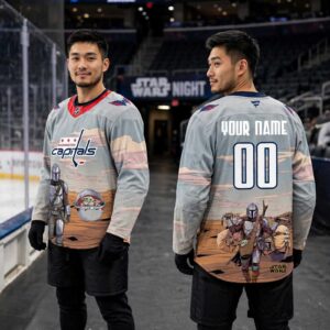 Washington Capitals Star Wars Night 2026 Grogu Game Personalized Hockey Jersey