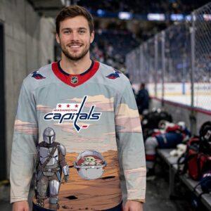 Washington Capitals Star Wars Night 2026 Grogu Game Personalized Hockey Jersey