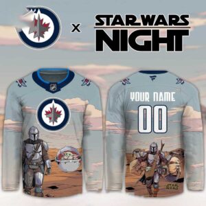 Winnipeg Jets Star Wars Night 2026 Grogu Game Personalized Hockey Jersey