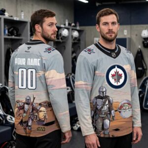 Winnipeg Jets Star Wars Night 2026 Grogu Game Personalized Hockey Jersey